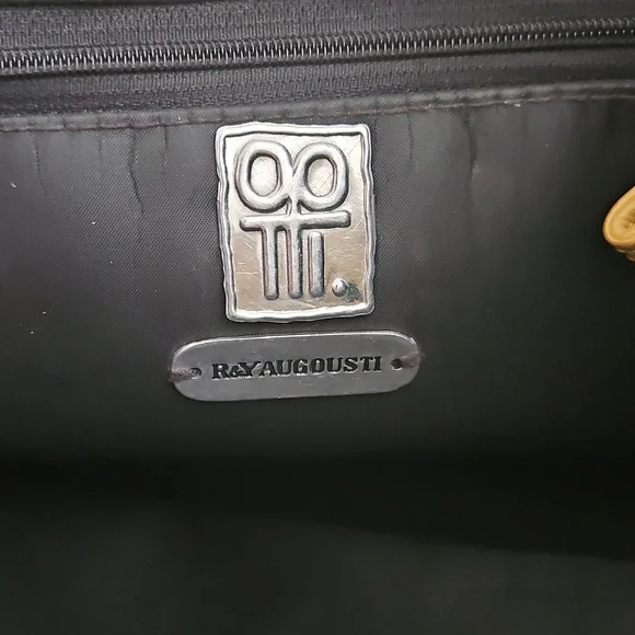 R&Y Augousti Embroidered Toucan Leather Bag - Picture 3 of 6